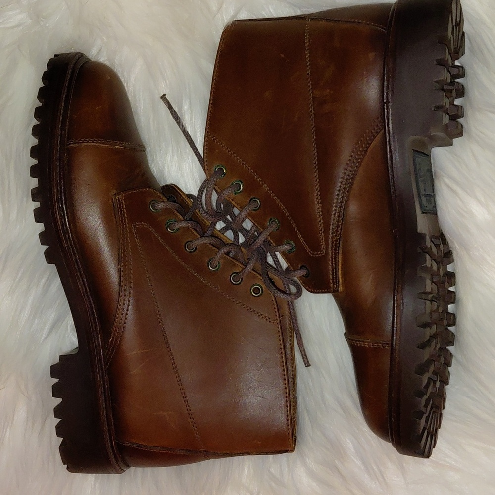 Polo Ralph Lauren Brown Chukka Boots 9B Brazilian Leather Unisex